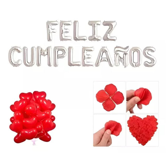 Feliz cumpleaños plateado