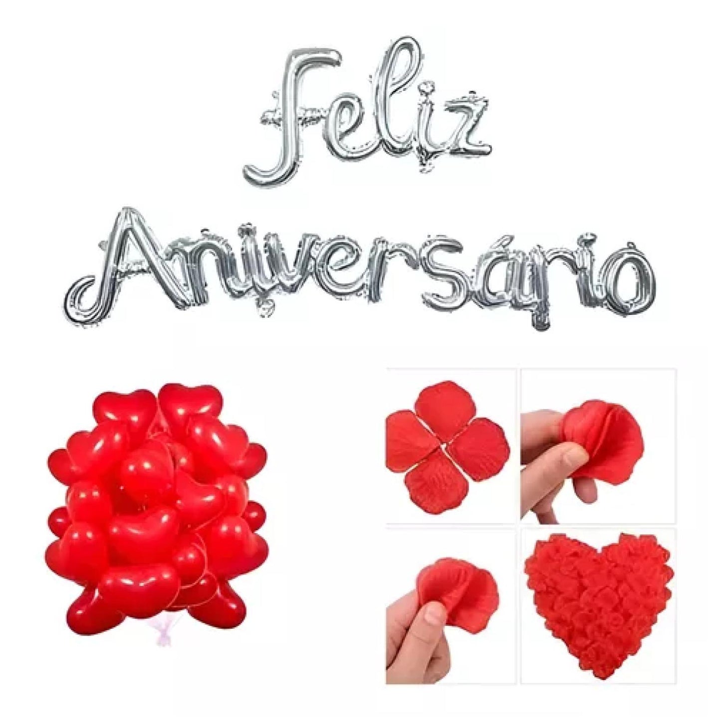 Feliz aniversario Plateado